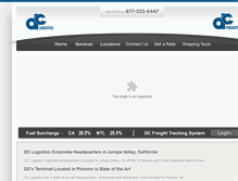 Tablet Screenshot of dc-logistics.com
